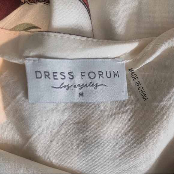 DRESS FORUM FLORAL PAISLEY COWL NECK SLEEVELESS SUMMER MIDI DRESS SIZE MEDIUM - Picture 3 of 16